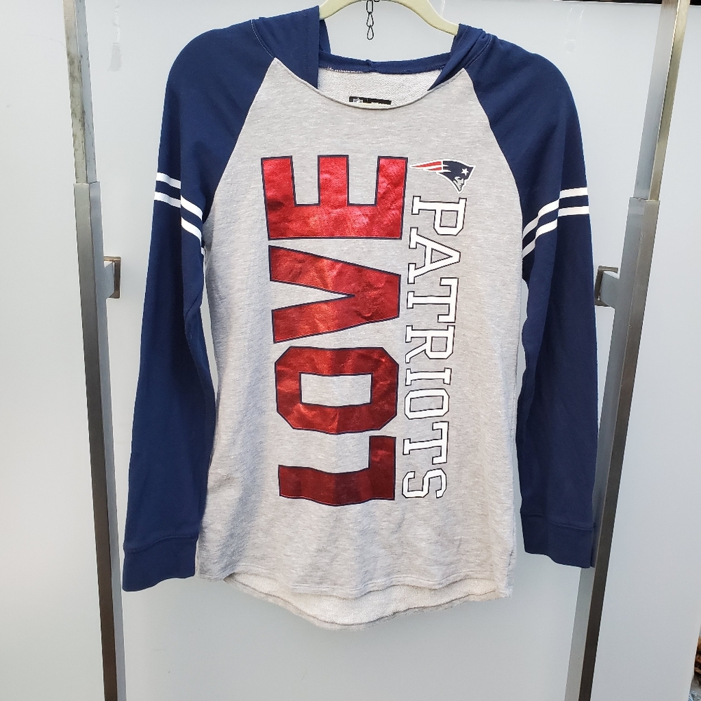 N.E.Patriots Sz. 16/18 Jr. Raglan Hoodie